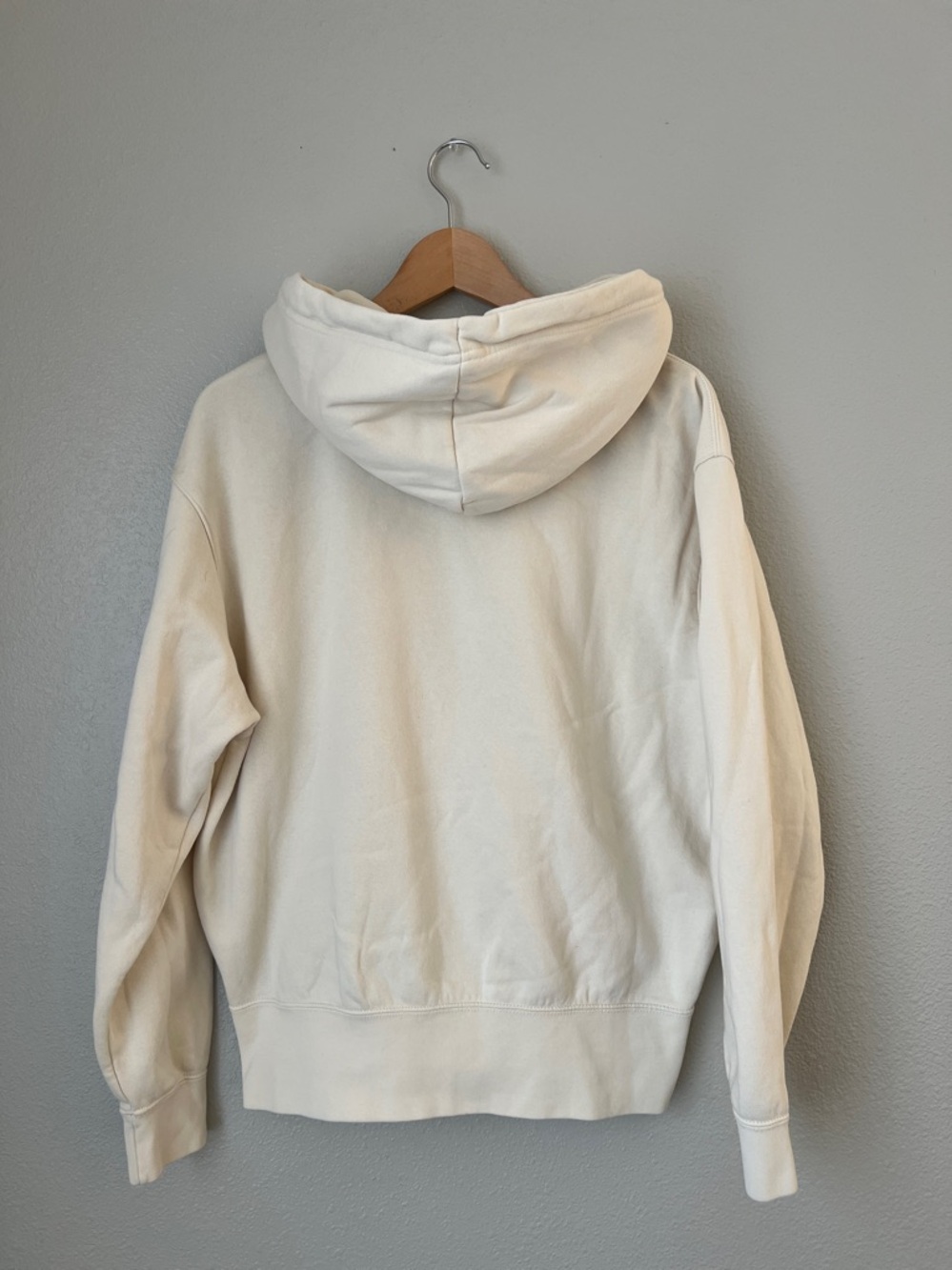 NIKE SPORTSWEAR FLEECE HOODIE, Coconut Milk/White, XS - Picture 5 of 7